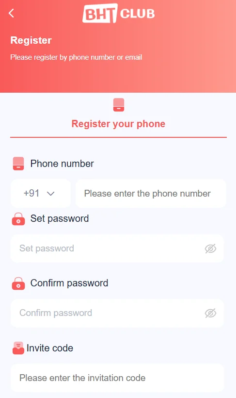 Bharat club register page